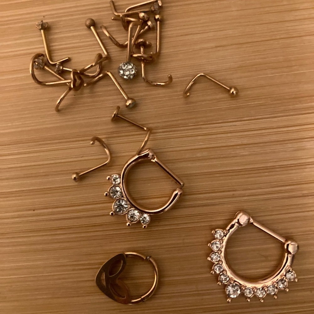 Various nose rings💗